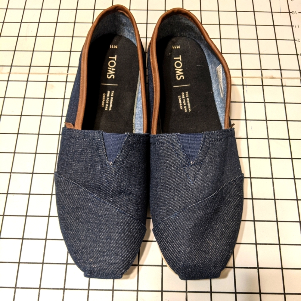 Tom's Alpargata Synthetic Trim Blue - Mens